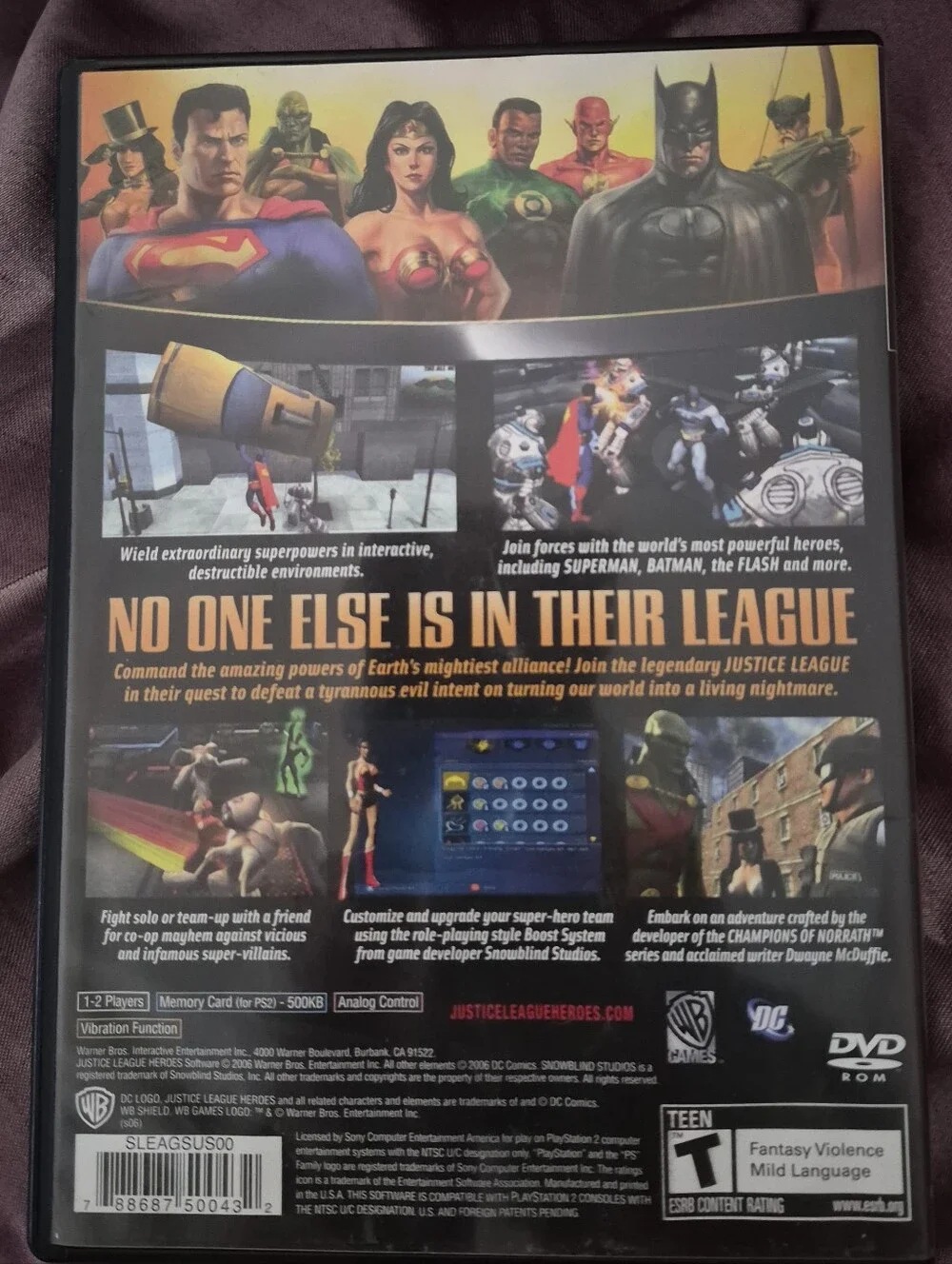 Justice League Heroes (Sony PS2) PlayStation 2 Game CIB